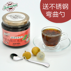 【买2瓶送勺】 Socona蜂蜜桂圆红枣茶500g韩国风味水果茶酱冲饮品