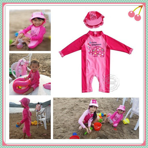 兒童女童泳衣中小童女