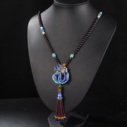 Very natural Garnet necklace in 925 Silver Thai fashion Lady Joker tassel necklace new