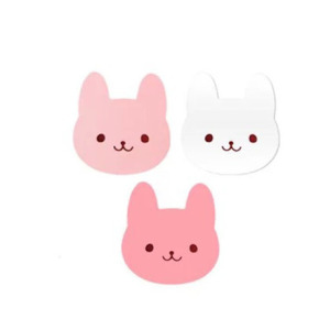 包装袋封口贴纸 粉嫩三色小兔子封口贴纸0.5元1张 1张=12枚