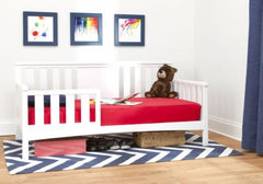 出口美国Delta欧式实木儿童床婴儿床沙发床幼儿床带小护栏(售罄）