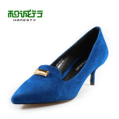 He Chenghang and pull the spring 2015 new slim pointy shoes elegant high heels ladies shoes 0770034