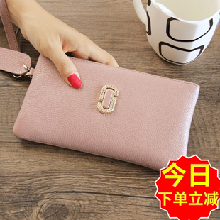 delvaux louise手包 2020新款真皮手拿包女軟手包拉鏈包韓版零錢包牛皮手抓包小包包 delvaux