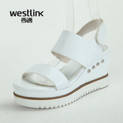 Westlink/West met with genuine leather ladies sandals