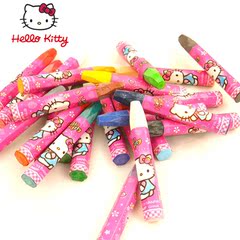 HELLOkitty正品儿童卡通油画棒绘画套装安全无毒蜡笔24色