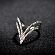 S925 silver rings fashion female Thai ring, Japan and South Korea exaggerated ladies ring