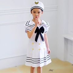 儿童演出服小海军表演服海军合唱服男女小海军服装幼儿舞蹈军装