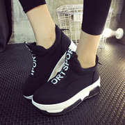 2015 winter season increased new Korean version of thick-soled platform shoes shoes shoes casual shoes set foot the lazy man shoes