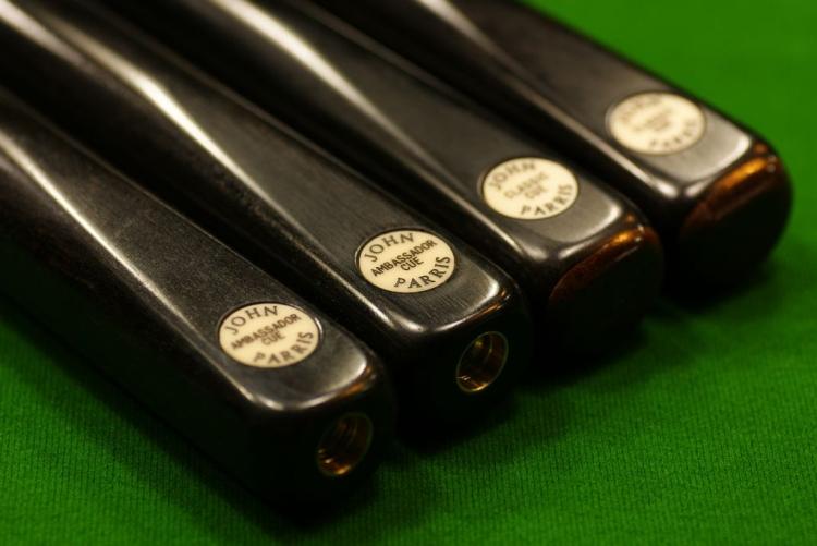 北京147台球用品实体店john parris经典全黑檀球杆