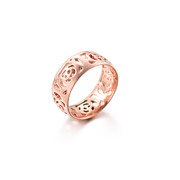 Love Korean version of the female temperament petal ring rose gold-plated quality ring of roses fashion jewelry gift pack mail