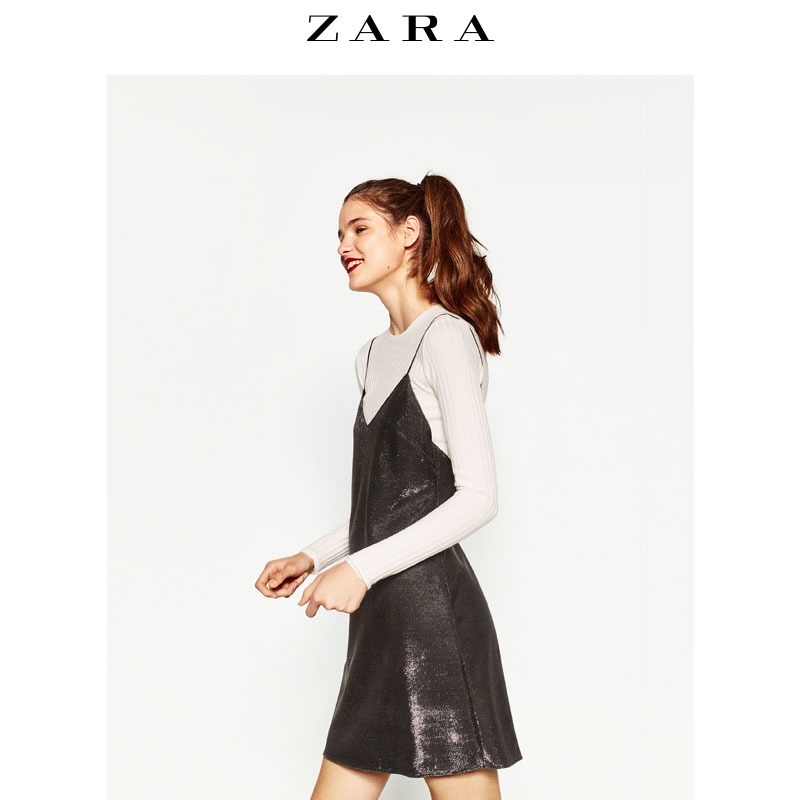 ZARA 女装 无袖短连衣裙 00387228808