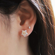 Makeup fashion jewelry Korea earrings chic snow-cute star Stud Earrings fashion accessories women