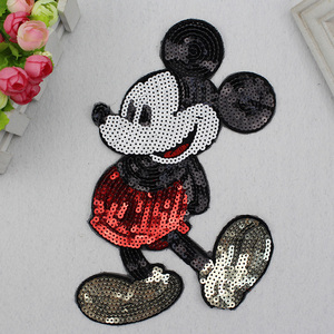 布贴刺绣米奇图片