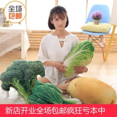 个性逼真土豆大白菜蔬菜水果抱枕创意儿童生日毛绒玩具布娃娃