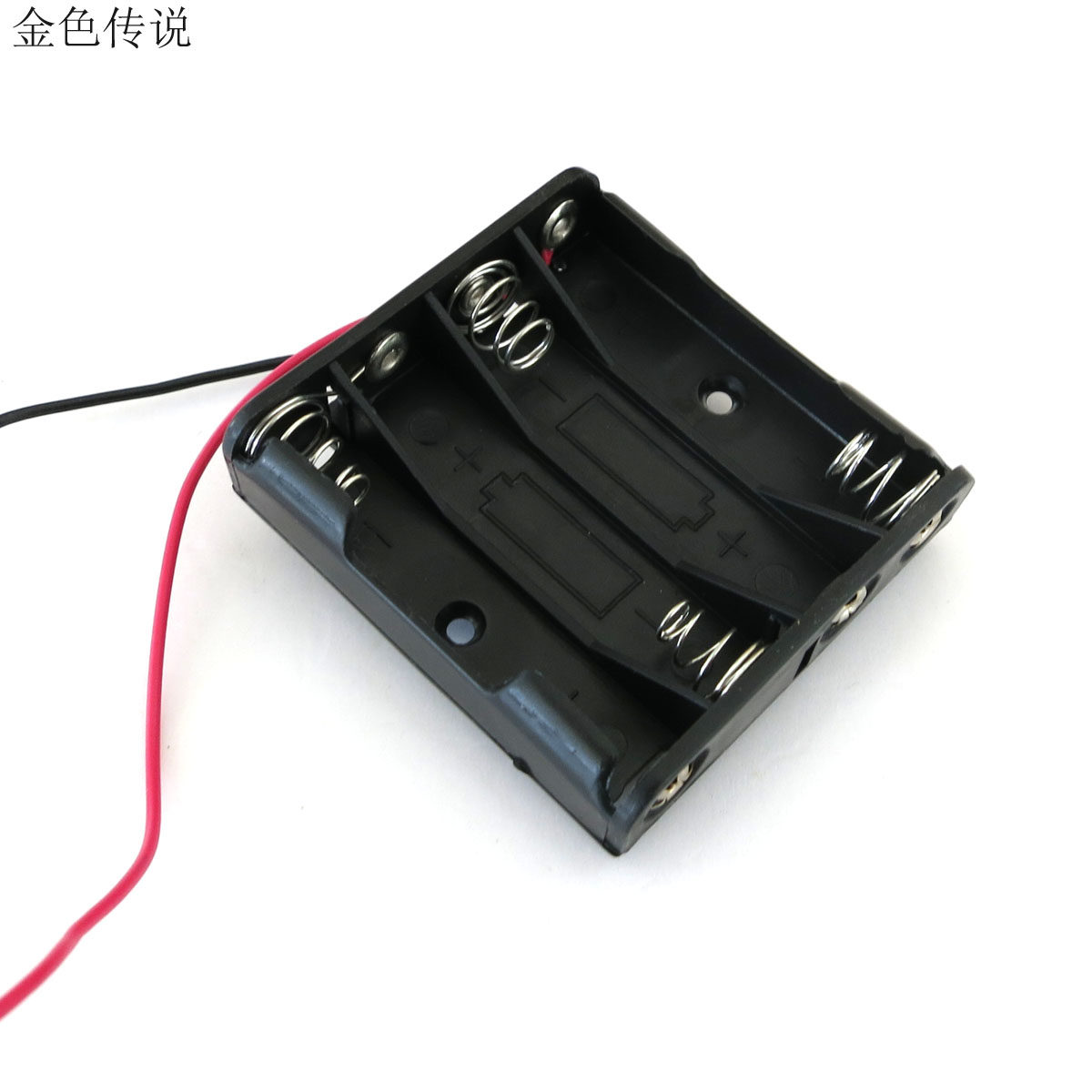 4节7号电池盒 迷你小型电池盒 带线 硬质防燃电池盒 串联