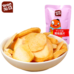 【淘豆_黄桃脆片30g】水果干蜜饯果脯酸甜零食品