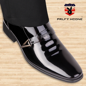 3615正品07B三接头校尉皮鞋男正装商务皮鞋