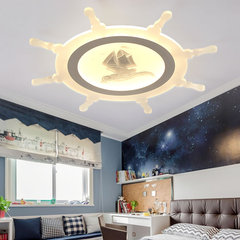 现代简约卧室吸顶灯超薄餐厅灯创意书房地中海儿童房调光灯具LED