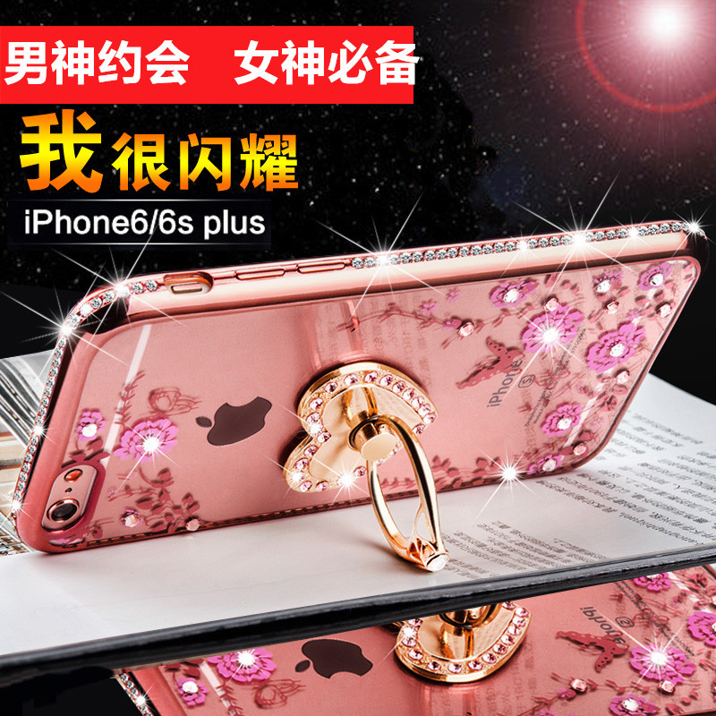 奢华iphone6手机壳6plus苹果6保护套6S防摔4.7硅胶6s水钻新日韩女产品展示图4