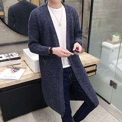 秋季男士风衣 韩版青少年中长款大衣冬季2016新款薄款男装毛衣潮
