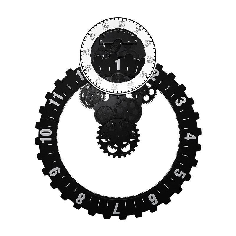家居电子钟大齿轮挂钟挂表复古客厅钟表现代简约创意圆形机械时钟|msdalam kategori rumah harian, Bell, jam dinding - dari Buy2taobao.com untuk memberikan perkhidmatan ejen Taobao profesional membeli