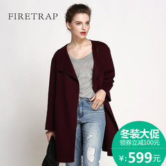 Firetrap2016秋冬新款女装欧洲站时尚双面呢大衣羊毛呢外套女