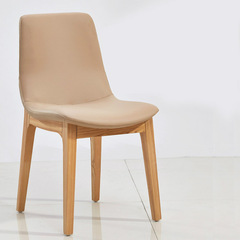 北欧餐椅简约现代时尚家用咖啡厅餐厅实木餐椅子水曲柳设计师