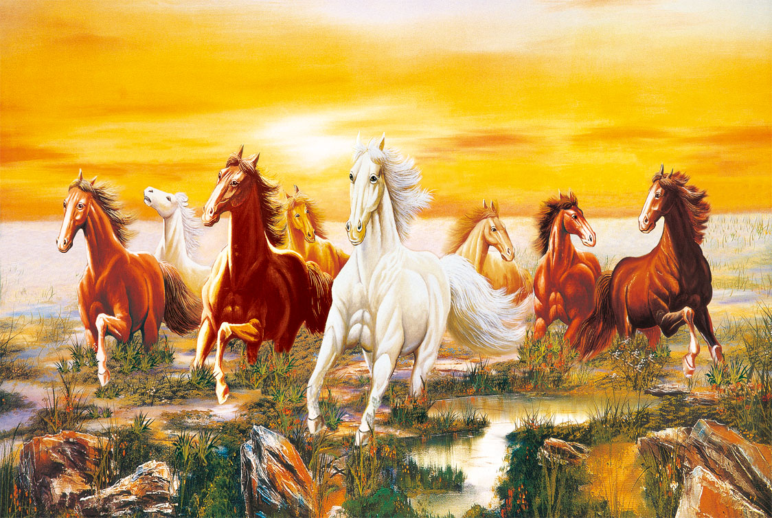 【艺臣】1000片木质拼图定制1500中国风八骏图 马到成功03