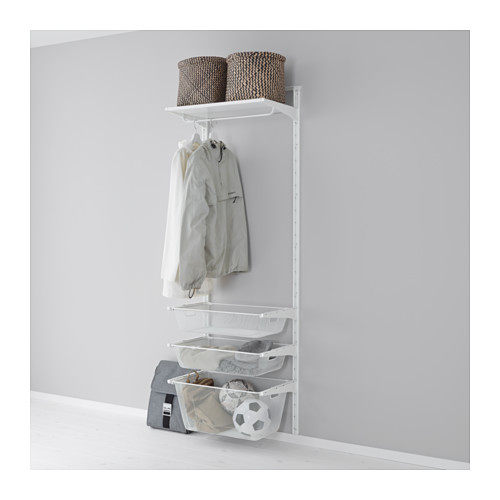 大连宜家 艾格特 储物架置物架储物装置墙面收纳件挂衣架