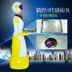厂家直销 新款美女送餐机器人 传菜 收盘子 机器人服务员私人定制