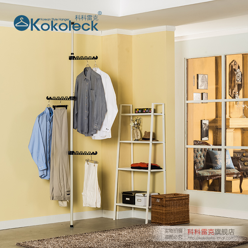 Coat rack originality bedroom Clothes hanger to ground Single pole Indomitable simple and easy Lifting Stainless steel Corner shelfin the Residential furniture , Shelf , Coat Rack category - from Buy2taobao.com to provide professional Taobao agent buy service