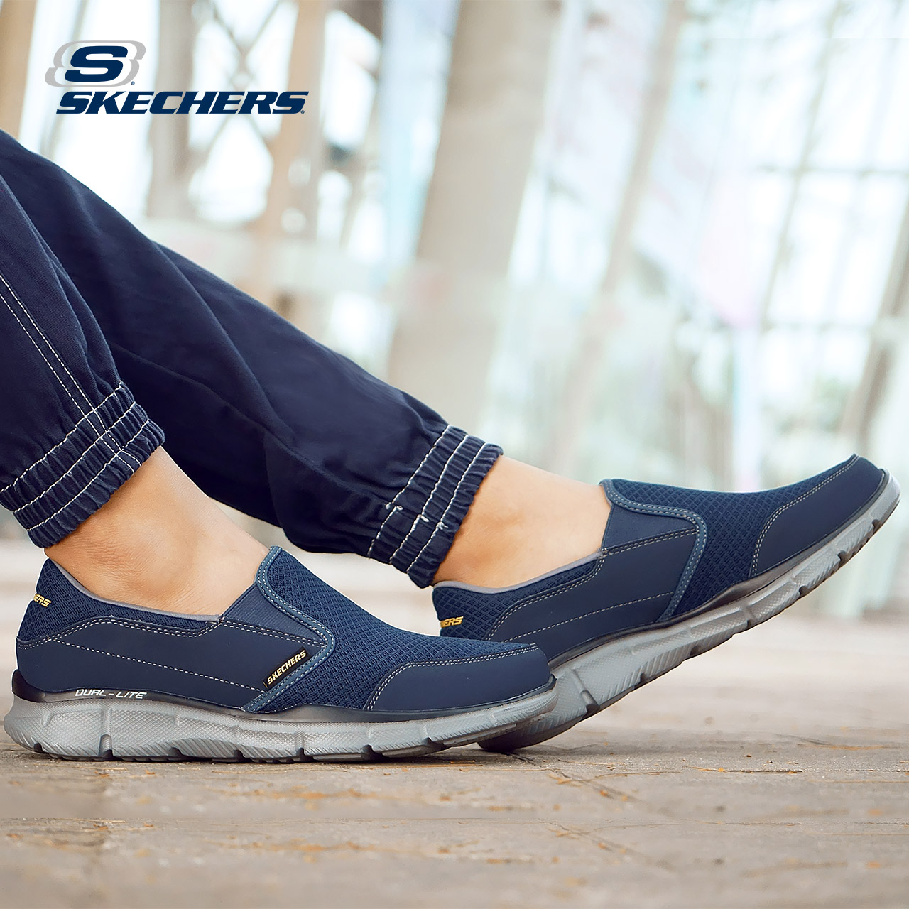 skechers斯凯奇轻便透气低帮鞋 舒适拼接套脚鞋 网面休闲鞋51361产品展示图2