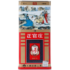 韩国正官庄高丽红参 6年根原支参  韩国原装进口  良参15支300g