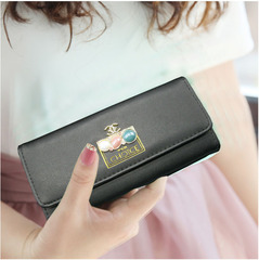 清货年新款日韩版长款女士钱包时尚简约女式皮夹大容量多卡位钱包