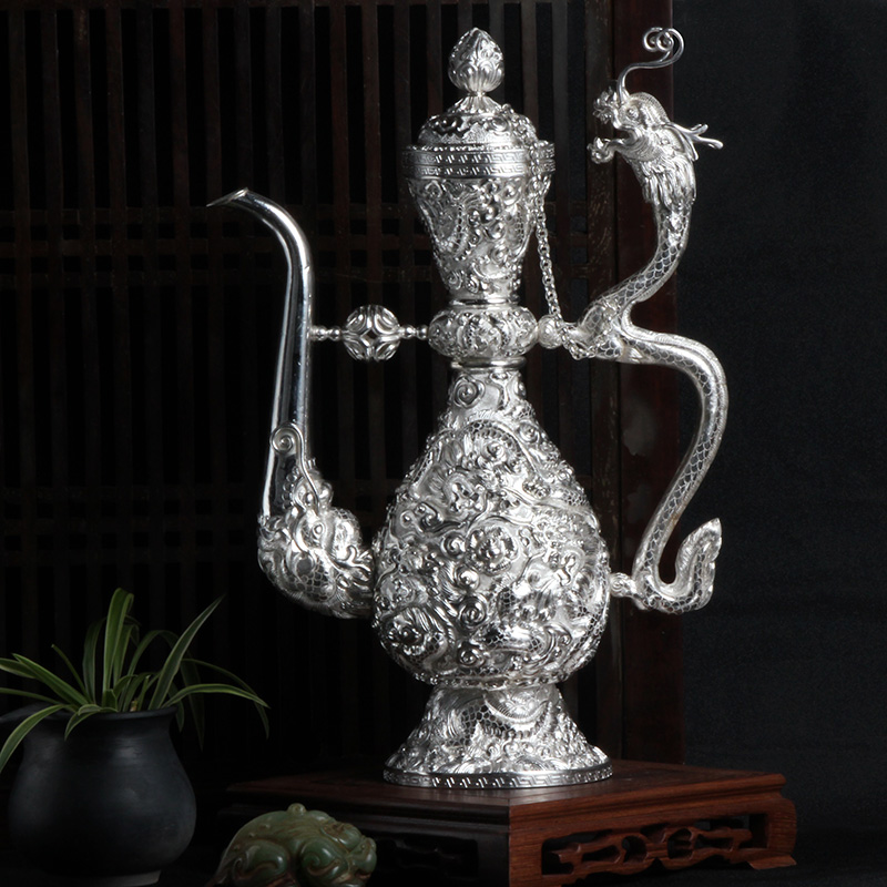 寸发标寸大师亲制特大号九龙壶