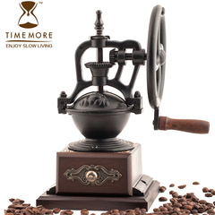 泰摩 台湾产铸铁家用磨豆机 手摇研磨咖啡豆磨豆机大尺寸 包邮