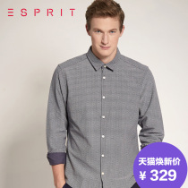【包邮】新品 ESPRIT 男士休闲款长袖衬衫-085EE2F039吊牌价399