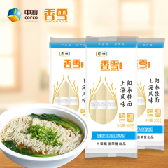 中粮香雪  上海风味阳春挂面500g 爽滑 细面条 龙须面 速食面