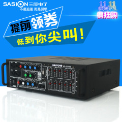 SASION/三欣 AV-9999功放机KTV卡拉OK环牛大功率家用EQ均衡SD收音