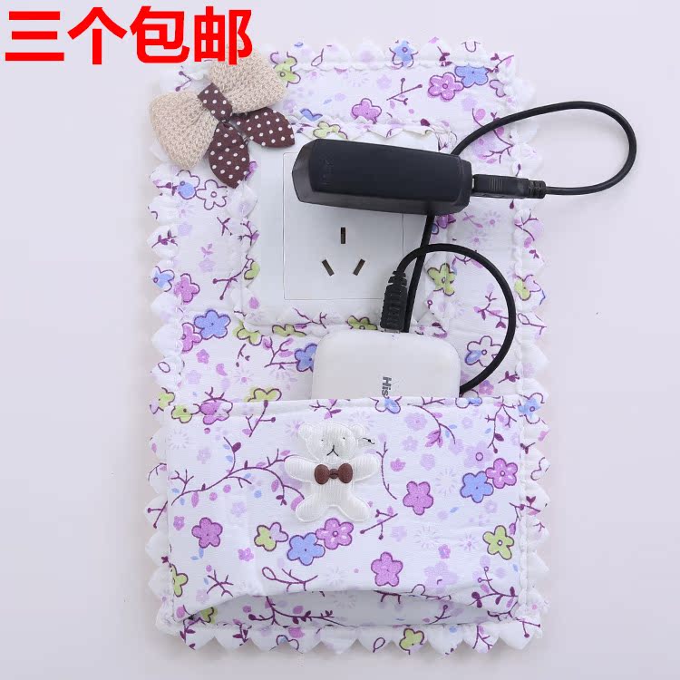 布艺蕾丝口袋充电式 开关套 开关贴 特价促销 田园花色 3只包邮|ruв категории Домашний быт, наклейки, переключатель паста - от Buy2taobao.com для оказания профессиональной услуги покупки агента Taobao