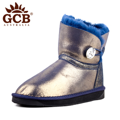 GCB秋冬新品克里斯塔闪钻澳洲羊皮毛一体雪地靴 GC9580