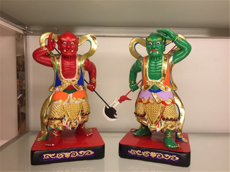 40公分 木雕神像千里眼顺风耳 妈祖 华光大帝左右侍卫摆件现货在类目 家居饰品, 雕刻工艺, 木雕中 - 来自Buy2taobao.com提供专业的淘宝代购服务