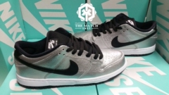 比赛代购 Nike Dunk Low 披萨 低帮 休闲板鞋 黑银 313170-024