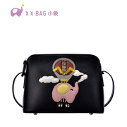 Little elephant bags 2016 new stylish contrast color collage cute sweet shells baodan shoulder slung bags 1941