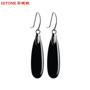 Hoso Black Onyx stone charm earrings earrings fashion jewelry gifts