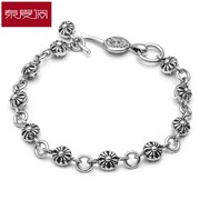 New year cross bracelets titanium steel men jewelry fashion retro simple ideas of England in Europe and America presents