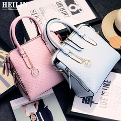 Hey, Linda bag new European and American fashion embossed tote bag for fall/winter women's shoulder bag metal slung bags