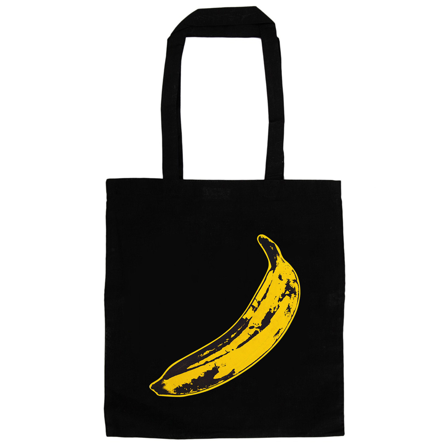andywarhol黄香蕉香蕉安迪沃霍黑色帆布包扣款单肩通用款女包