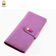 Mini wallet large zip around wallet bag new fashion in the North Korean daughter, Candy-colored purses x