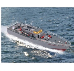 儿童玩具无线遥控船遥控军舰遥控鱼雷艇充电声光军舰模型水上航行